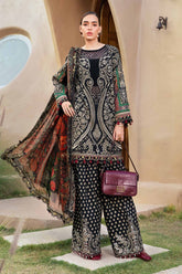 3 Piece Unstitched Printed Lawn Suit | MPT-2512-B | Maria B