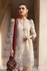 3 Piece Unstitched Embroidered Lawn Suit | D-2511-B | Maria B