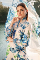 3 Piece Unstitched Printed Lawn Suit | MPT-2510-B | Maria B