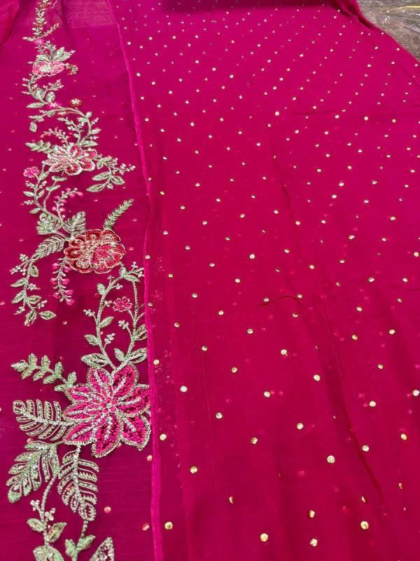 Maria B | Fuchsia Pink - chiffon collection