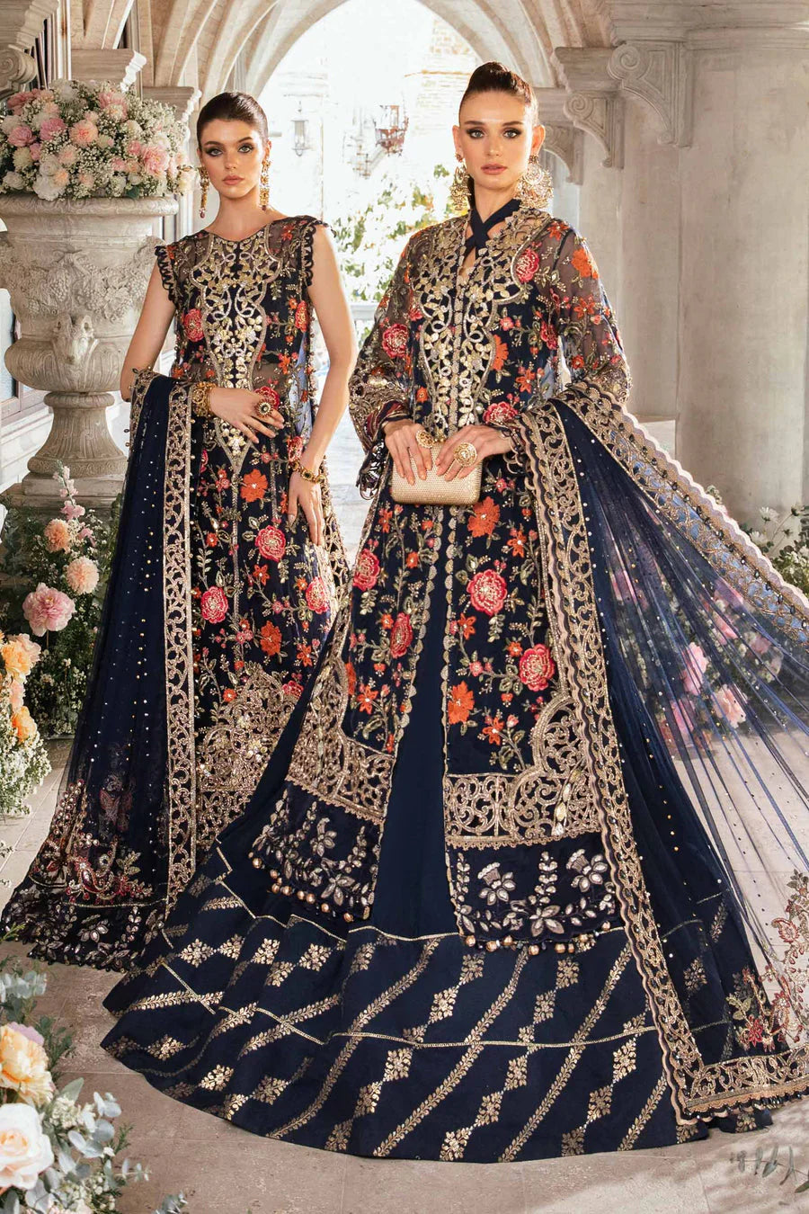 Maria B | 3 Piece stitched Embroidered Suit | BD-2808